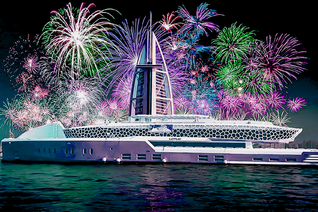 LOTUS FIVE STAR MEGA YACHT NYE